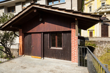 small cottage, view from outside
