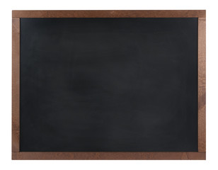Fototapeta na wymiar Empty blackboard (chalkboard) isolated on white background