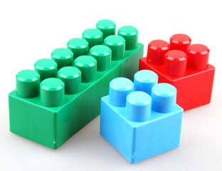 Fototapeta premium Plastic building blocks