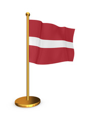 Flag of Latvia.
