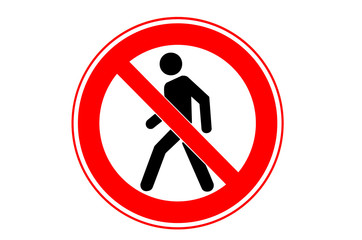 Sign passage is not allowed