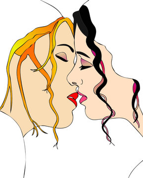 Un dolce bacio fra due donne