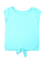 Female t-shirt isolated on white