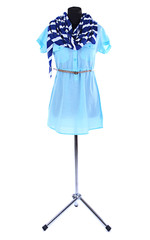 Female t-shirt isolated on white