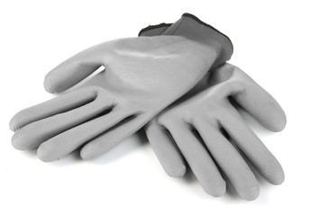 Protective gloves isolated on white