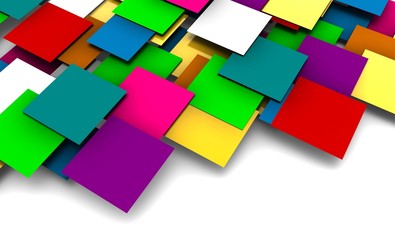 3D Squares Background