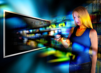 Watching Video TV with Remote Control