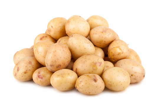 Big heap of ripe potato