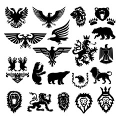 Naklejka premium vector stylized heraldic symbol