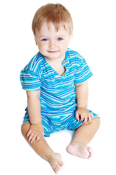 boy on white background