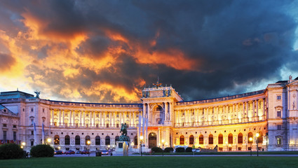 Fototapeta na wymiar Wiedeń pałac Hofburg