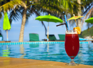 Ñocktail Mai Tai near pool