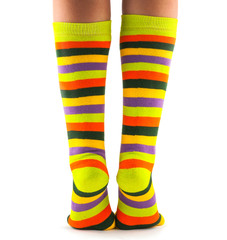 color striped socks