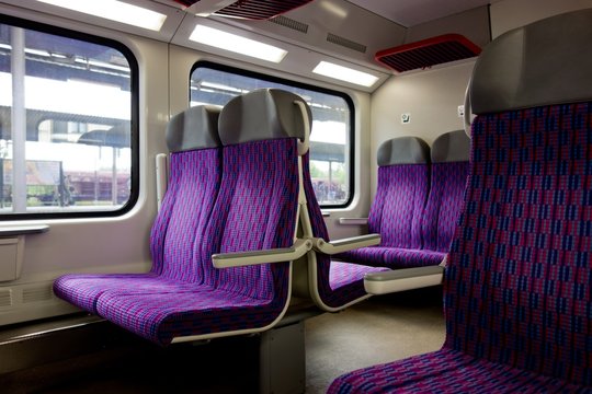 Interior Of A Czech City Elefant Train