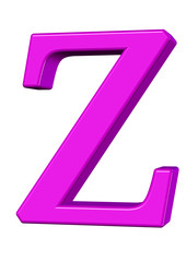 Pembe z harfi tasarımı