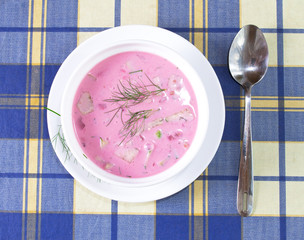 Cold beet soup