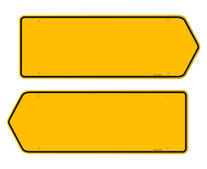 Directions Yellow Sign