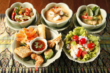 Authentic thai cuisine with decoration and flavour.