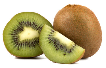 Kiwi fruit isolated on  white background