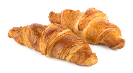 Croissant isolated on the white background