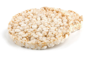 Corn crackers isolated on white background