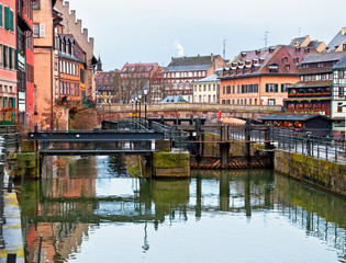 Old town of Strasbourg, France