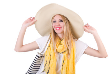 Young attractive woman ready for summer vacation