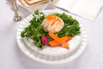 Traditional Jewish passover  Gefilte Fish