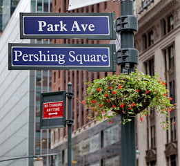 Park Avenue, Pershing Square.