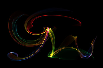 abstract colorful waves