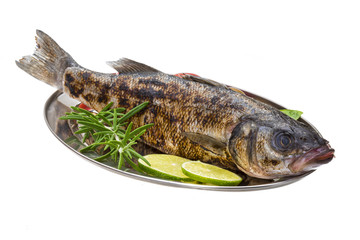 Roasted seabass