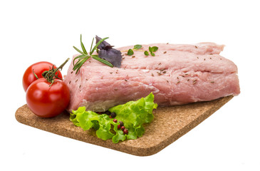 Raw pork meat