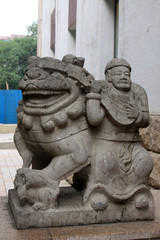 sculpture in the outdoor, Chinese traditional style sculpture