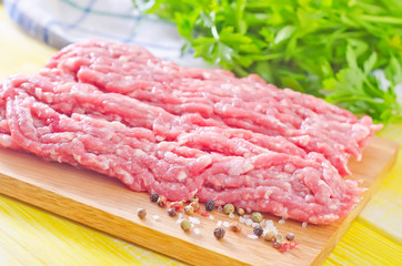 minced meat with spice