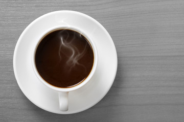 cup of coffee or hot