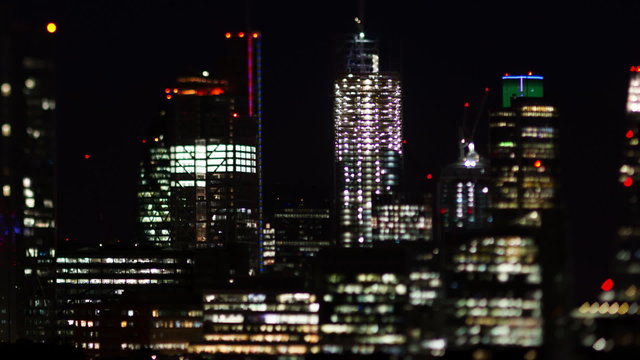 the skyline of london shot from a high vantage point