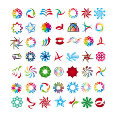 collection of abstract icons