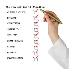 Business core values