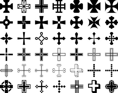 Set of vectorized Crosses