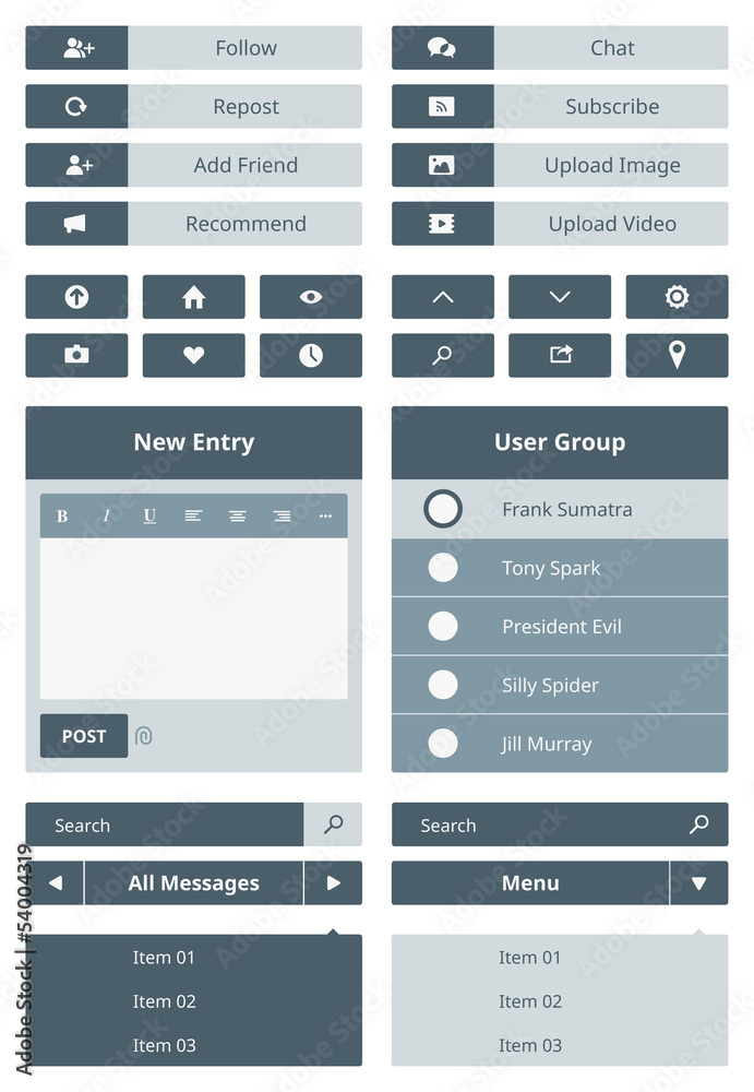 Poster website user interface form