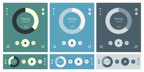 Media player vector interface © bloomicon