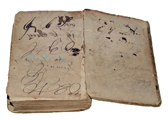 Old Book with Writing