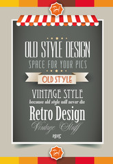 Vintage retro page template for a variety of purposes