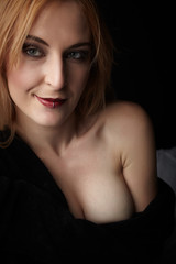 Naklejka premium Nude Caucasian Woman