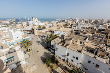 old houses in medina in Sousse, Tunisia