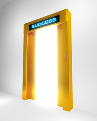 Conceptual image door to success