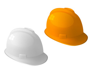 Safety hat isolated on white