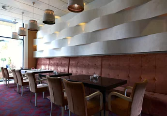 Photo sur Plexiglas Restaurant Modern hotel restaurant interior