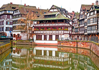 Old town of Strasbourg, France