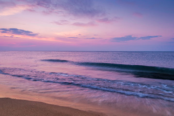 beauty landscape with sunrise over sea